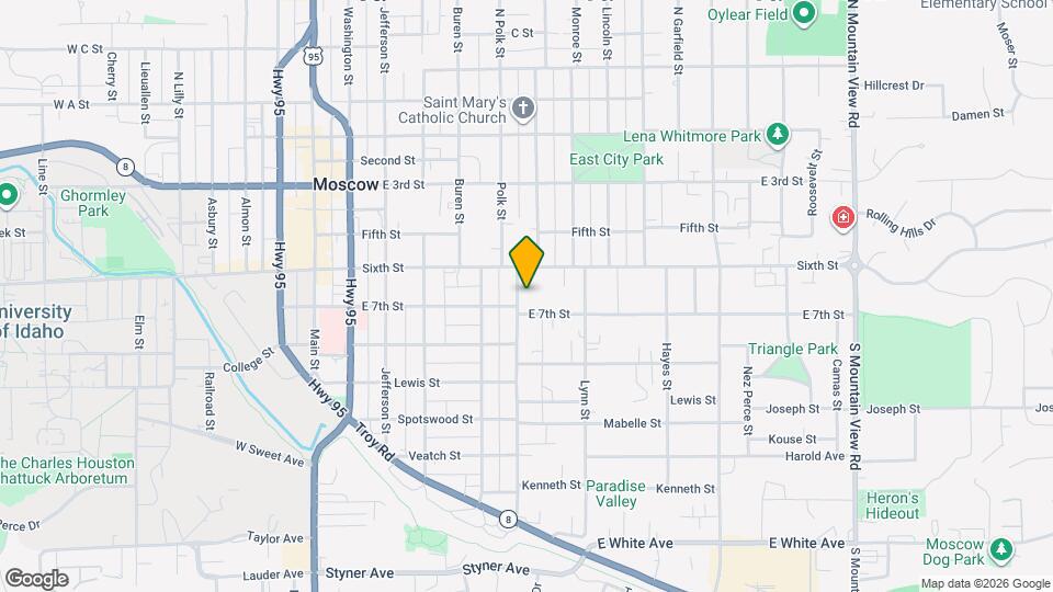 632 S Logan St Map and Location Details
