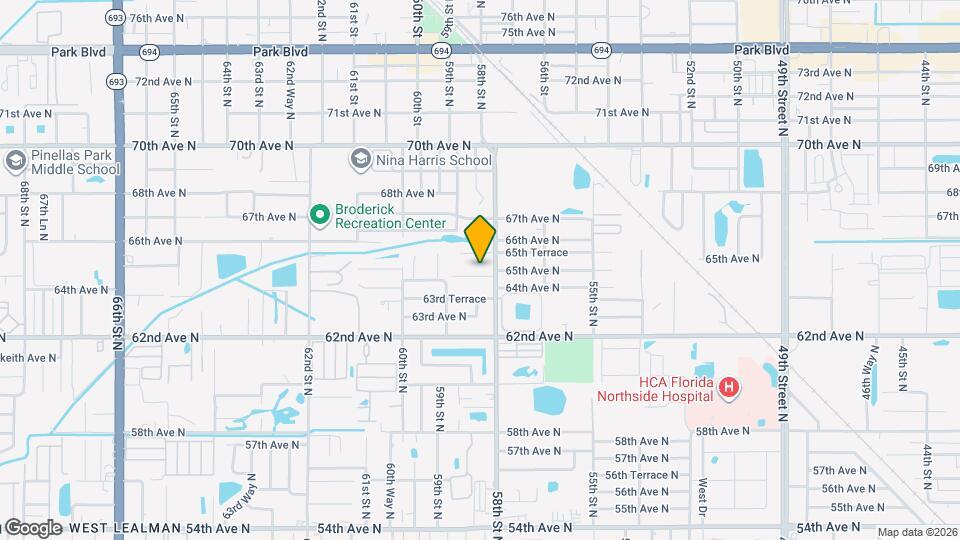 5831 64th Terrace N Map and Location Details