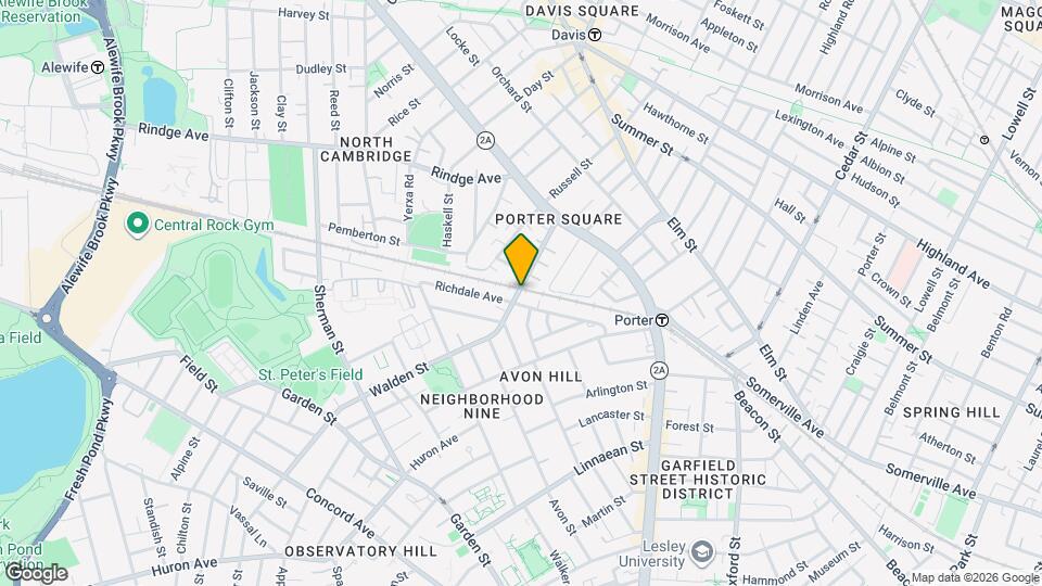 58 Walden St Map and Location Details