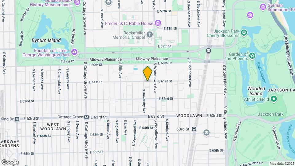 1159 E 61st St, Unit 2 Mapa y Detalles de la Ubicación