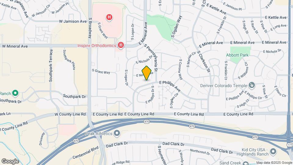 8196 S Logan Ct Map and Location Details