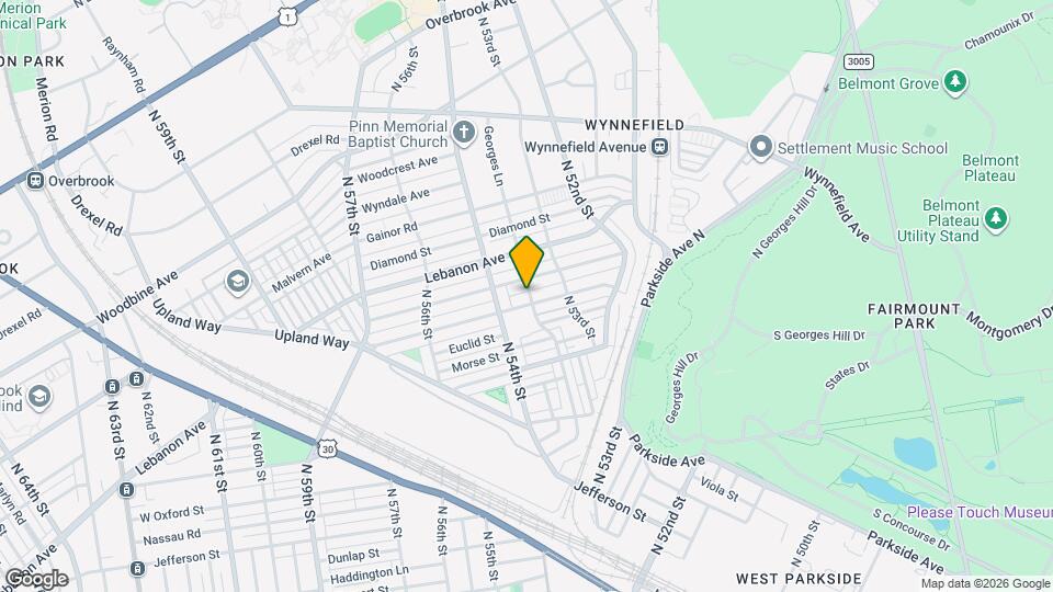 5345 W Berks St Map and Location Details