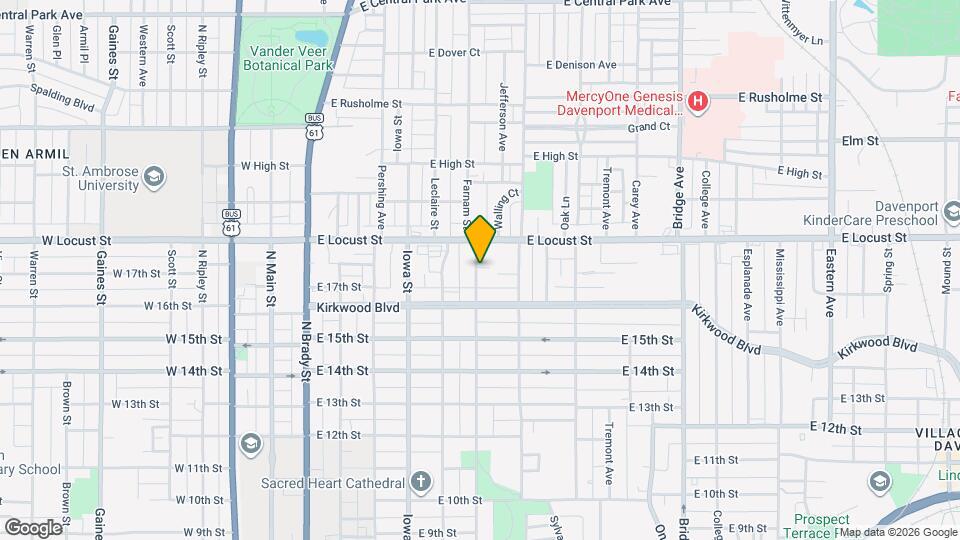 1719 Farnam St, Unit 2 Mapa y Detalles de la Ubicación