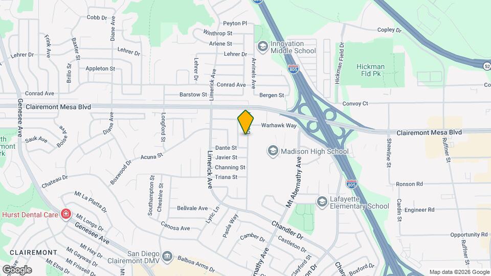 4822 Doliva Dr Map and Location Details