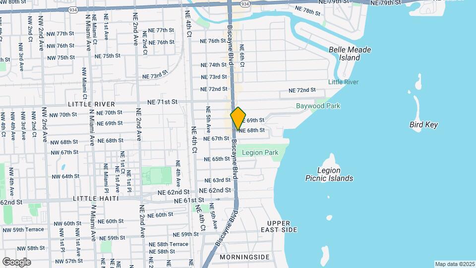 6701 Biscayne Blvd Map and Location Details