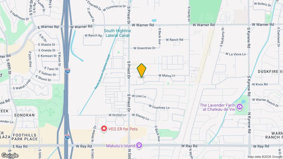 9340 S Margo Dr Map and Location Details