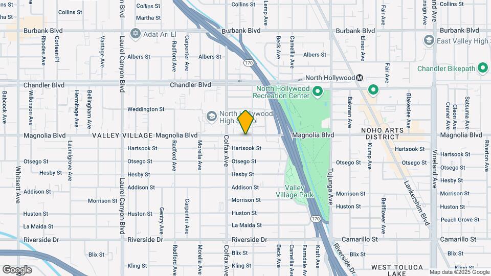 11656-11656 1/2 Magnolia Blvd Map and Location Details