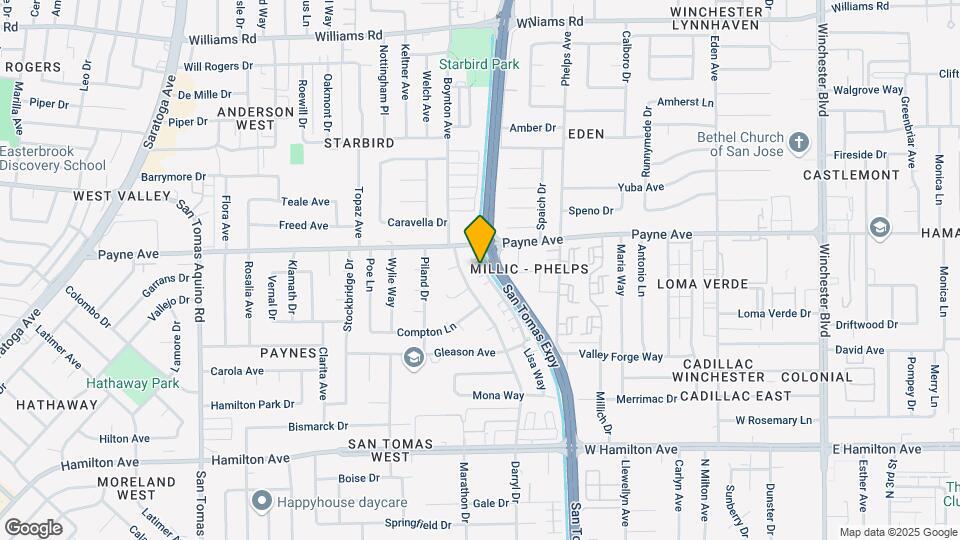 1325 San Tomas Aquino Pky Map and Location Details