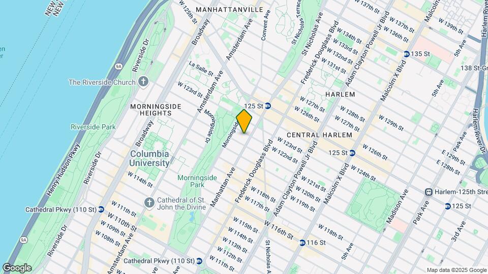 342 W 122nd St, Unit 2 Map and Location Details