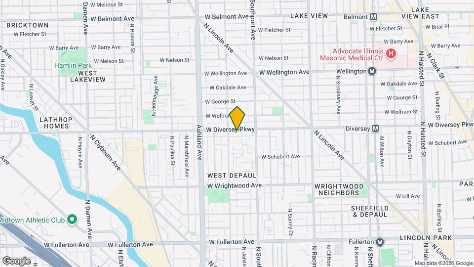 1441 W Diversey Pkwy Mapa y Detalles de la Ubicación
