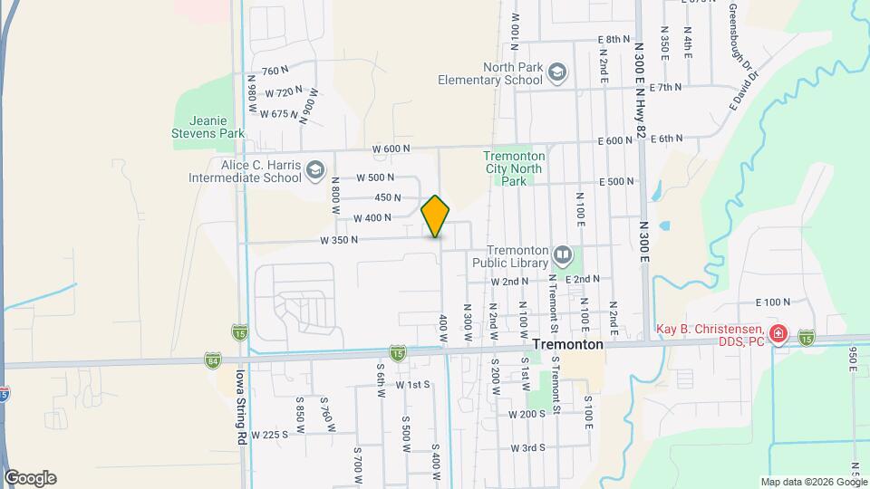 327 N 400 W Map and Location Details