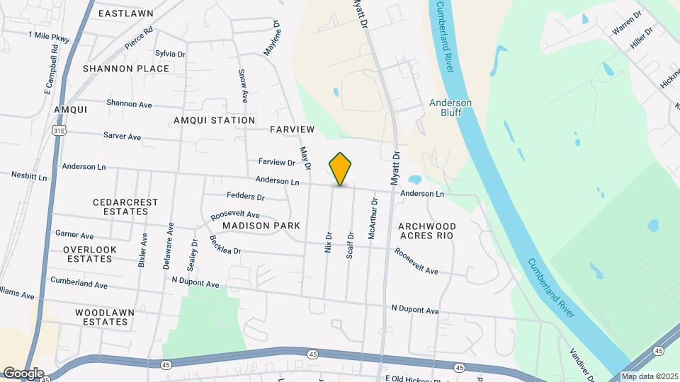800 Anderson Ln Map and Location Details