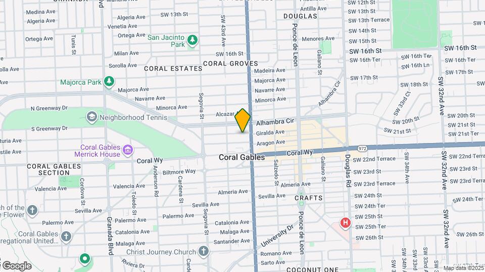 414 Giralda Ave Map and Location Details