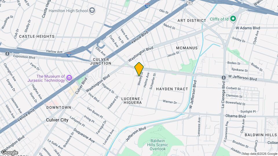 3541 Wesley St Map and Location Details