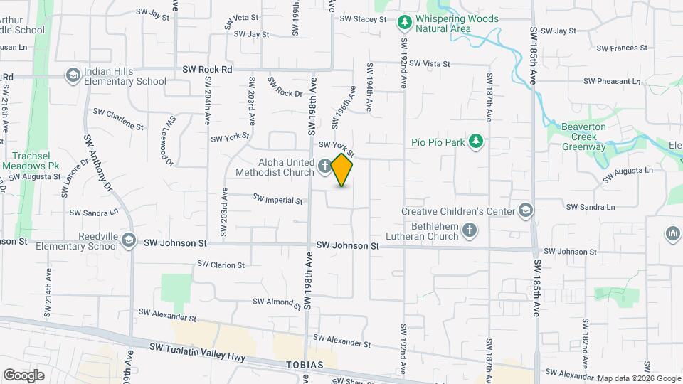 19739 SW Sandra Ln Map and Location Details