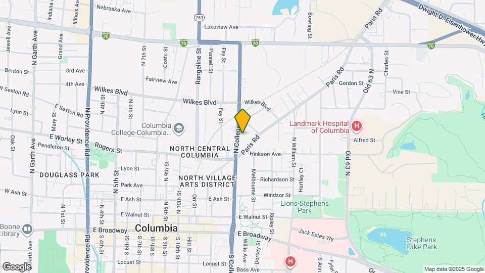 516 N College Ave Map and Location Details