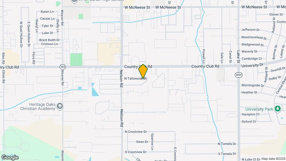 1723 N Tallowood Dr Map and Location Details