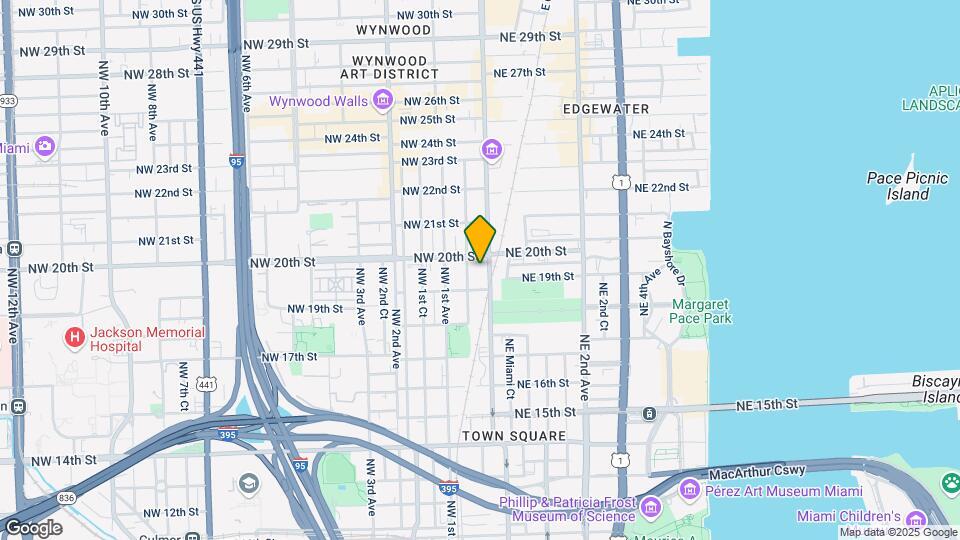 1984 N Miami Ave, Unit B1 Mapa y Detalles de la Ubicación