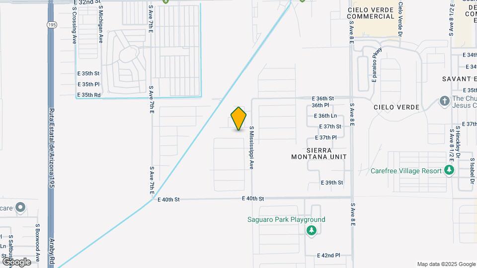7380 E 37th Pl Map and Location Details