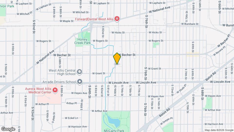 2156 S 80th St Map and Location Details