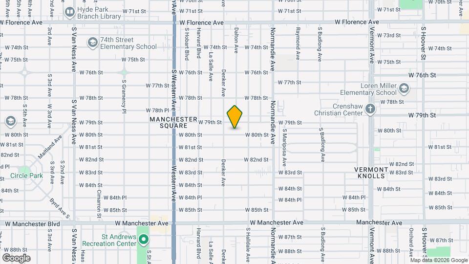 1533 W 80th Map and Location Details