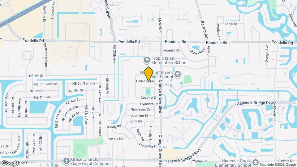 915 Hibiscus Ln Map and Location Details