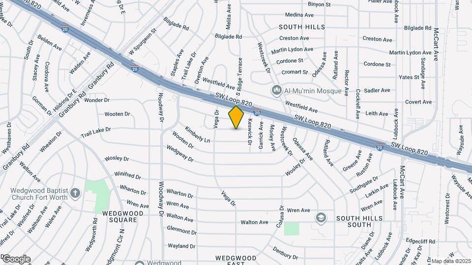 3609 Wedghill Way Map and Location Details