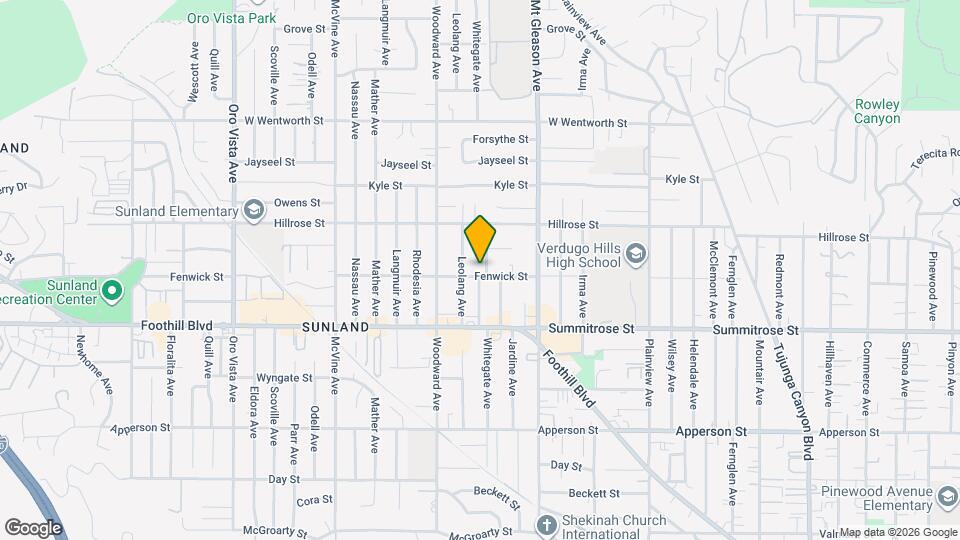 10607 Whitegate Ave Mapa y Detalles de la Ubicación