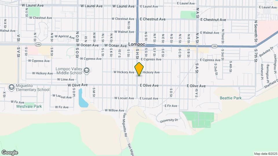 320 S H St Map and Location Details