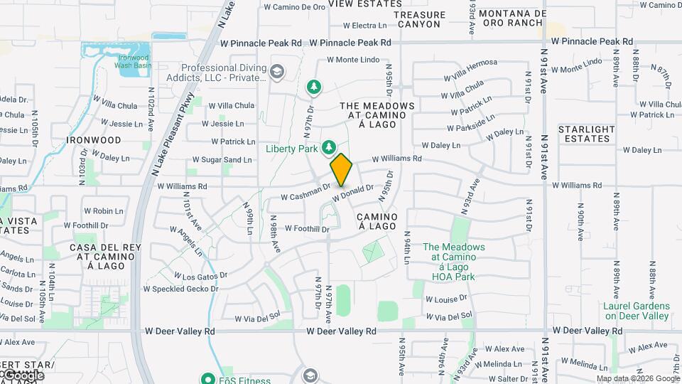 9636 W Donald Dr Map and Location Details