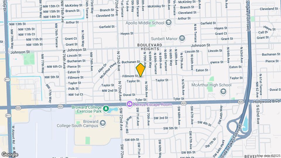 7031 Taylor St Mapa y Detalles de la Ubicación