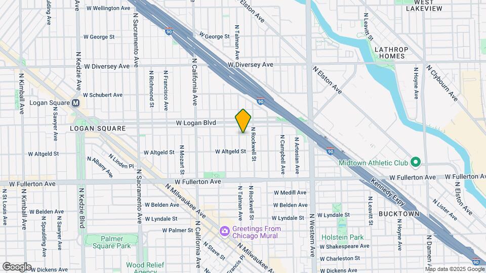 2529 N Talman Ave Mapa y Detalles de la Ubicación