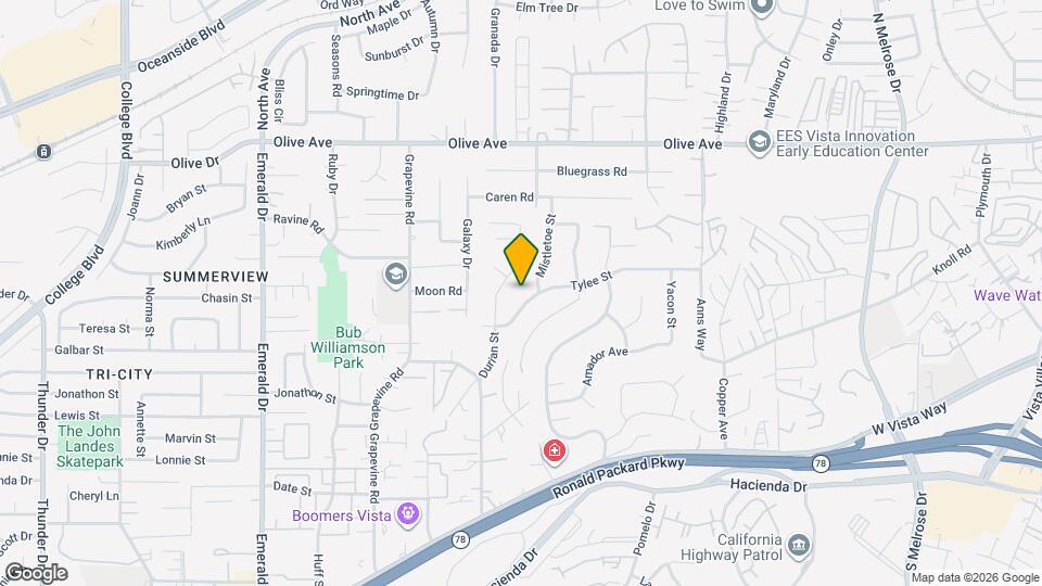 1257 Tylee St Map and Location Details