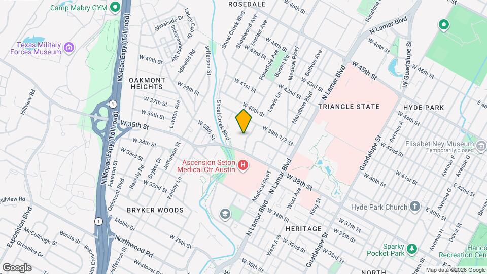 3808 Tonkawa Trail Map and Location Details