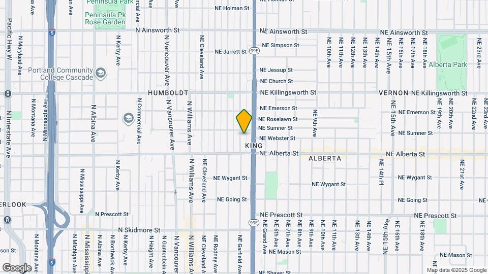 5116 NE Garfield Ave. Map and Location Details