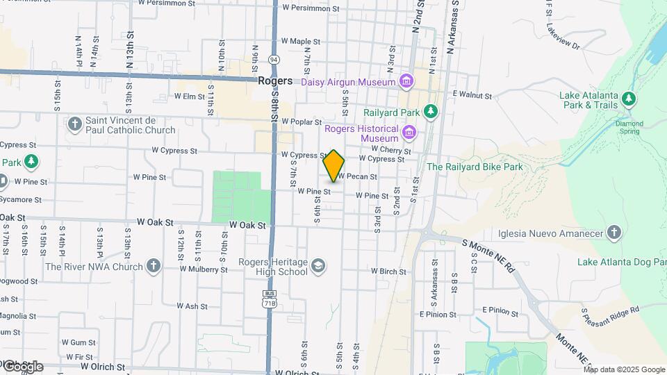 515 W Pine St Map and Location Details