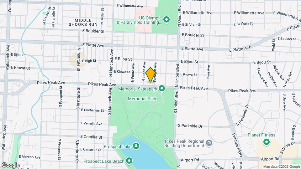 1520 E Pikes Peak Ave Map and Location Details