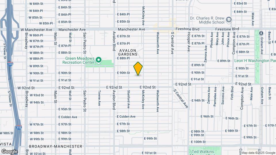 739 E 91st St Map and Location Details