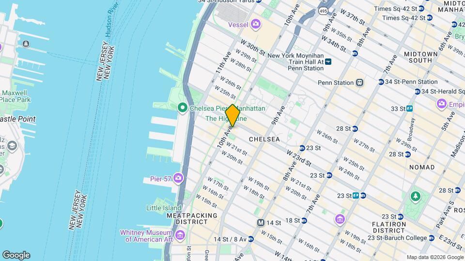 487 W 22nd St Map and Location Details