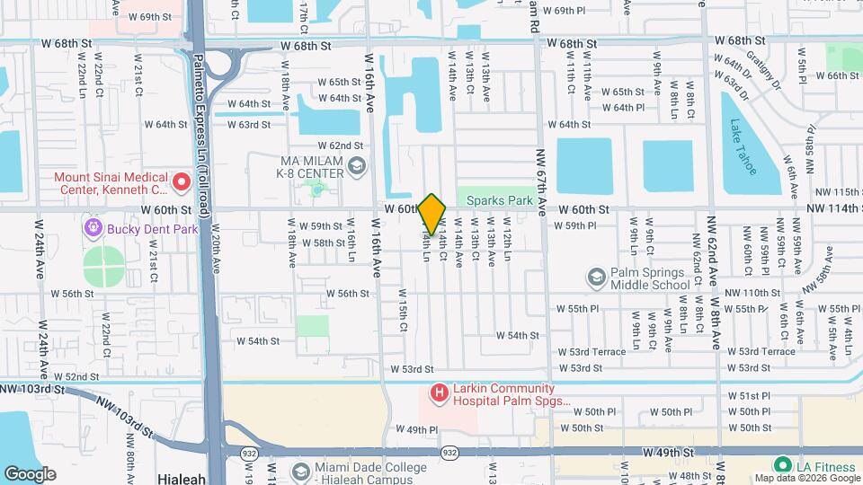 5835 W 14th Ln Map and Location Details
