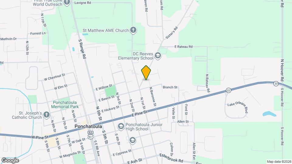 335 N Baronne St Mapa y Detalles de la Ubicación