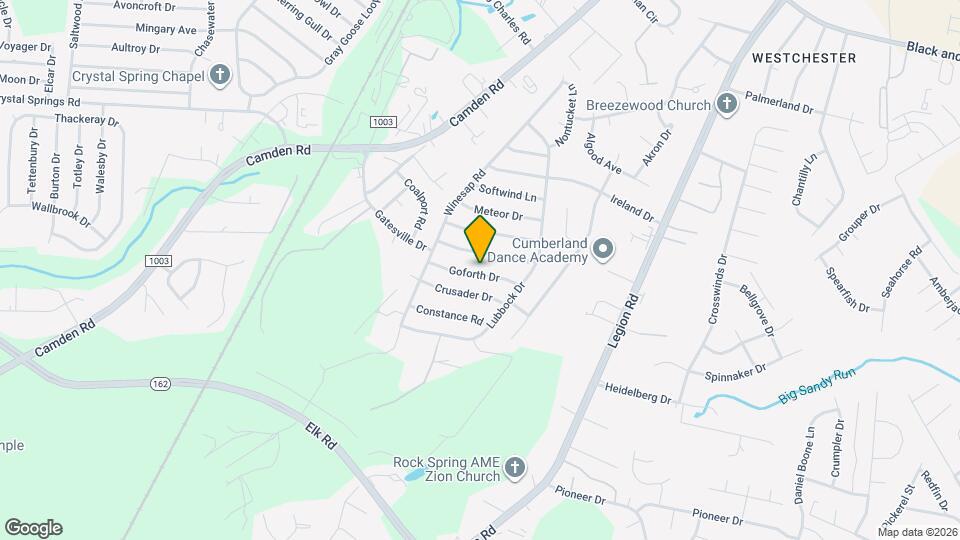 3840 Goforth Dr Map and Location Details