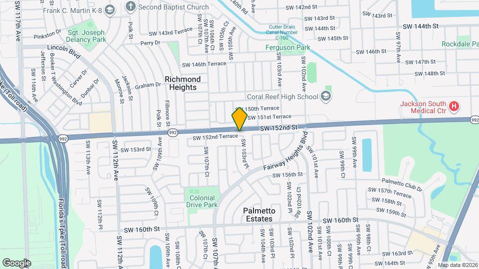 10375 SW 152nd Ter, Unit A Map and Location Details