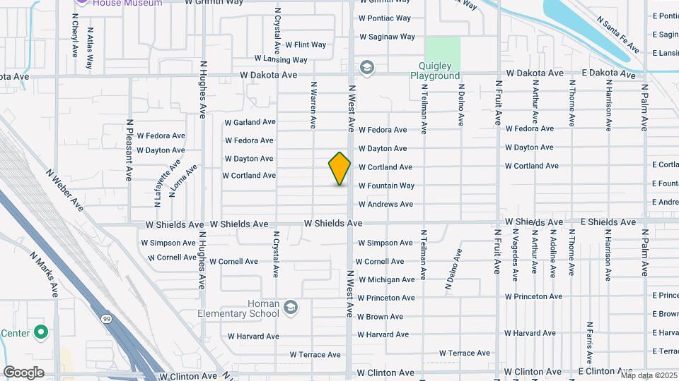 1325 W Fountain Way Map and Location Details