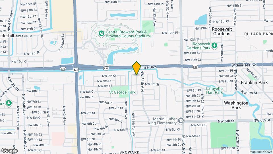 1427 NW 34th Way Map and Location Details