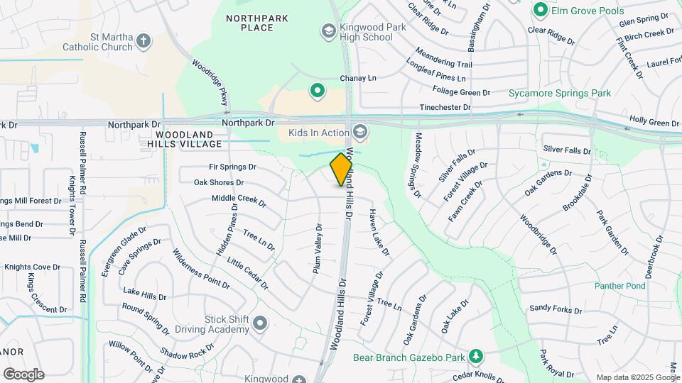 2247 Oak Shores Dr Map and Location Details
