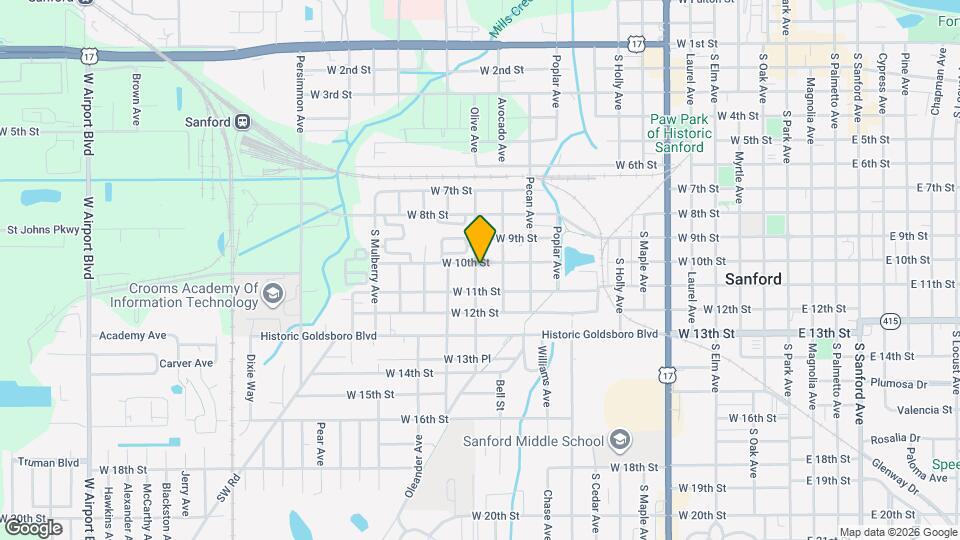 1215 W 10th St Map and Location Details