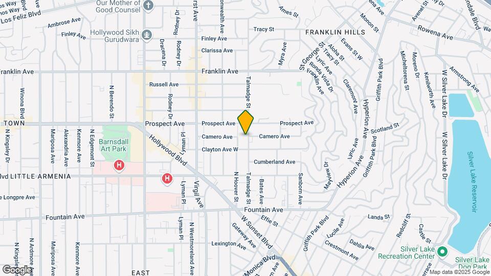 1629 Talmadge St Mapa y Detalles de la Ubicación
