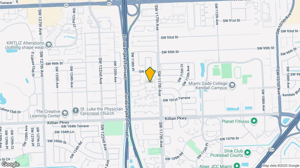 9908 SW 117th Pl Map and Location Details