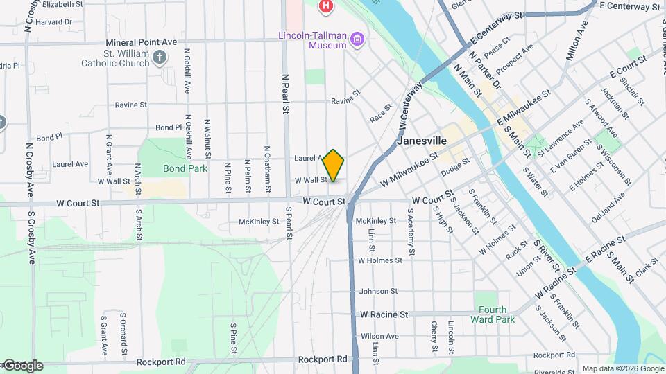 16 N Washington St Map and Location Details